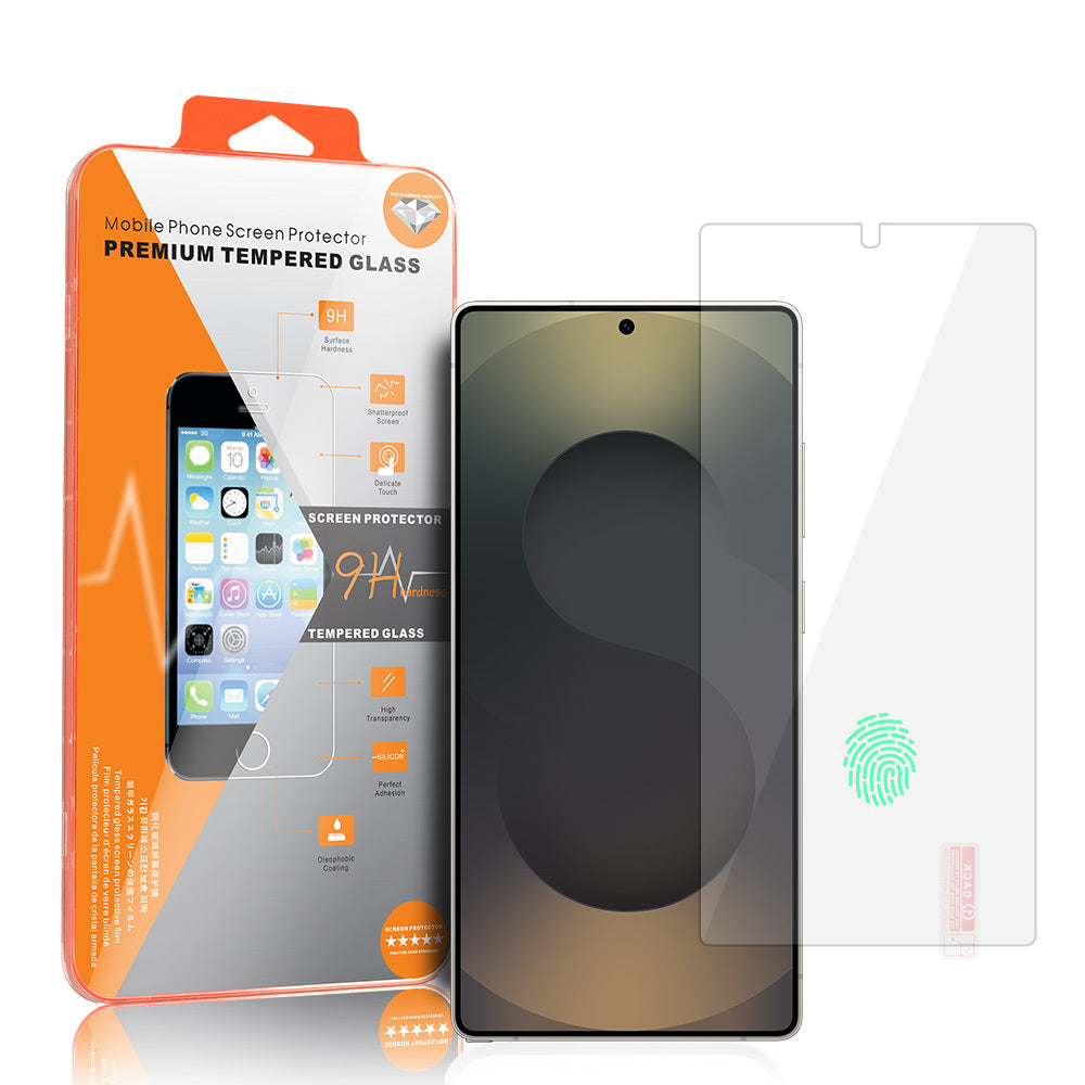 Folie sticla Portocaliu pentru Samsung Galaxy S25 Ultra (cu Fingerprint Unlock)