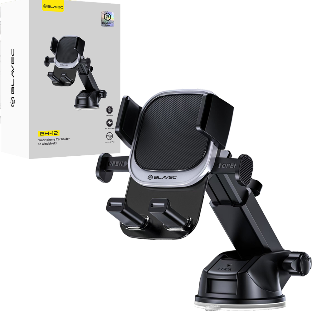 Suport auto Blavec Bh-12 To Windshield / Dashboard Negru