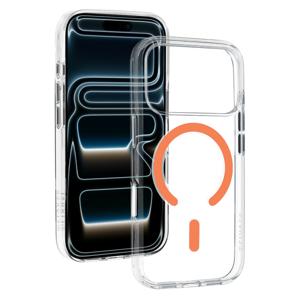 Husa Liavec Pure pentru iPhone 17 Pro/18 Pro Portocaliu (Camera Control Button)