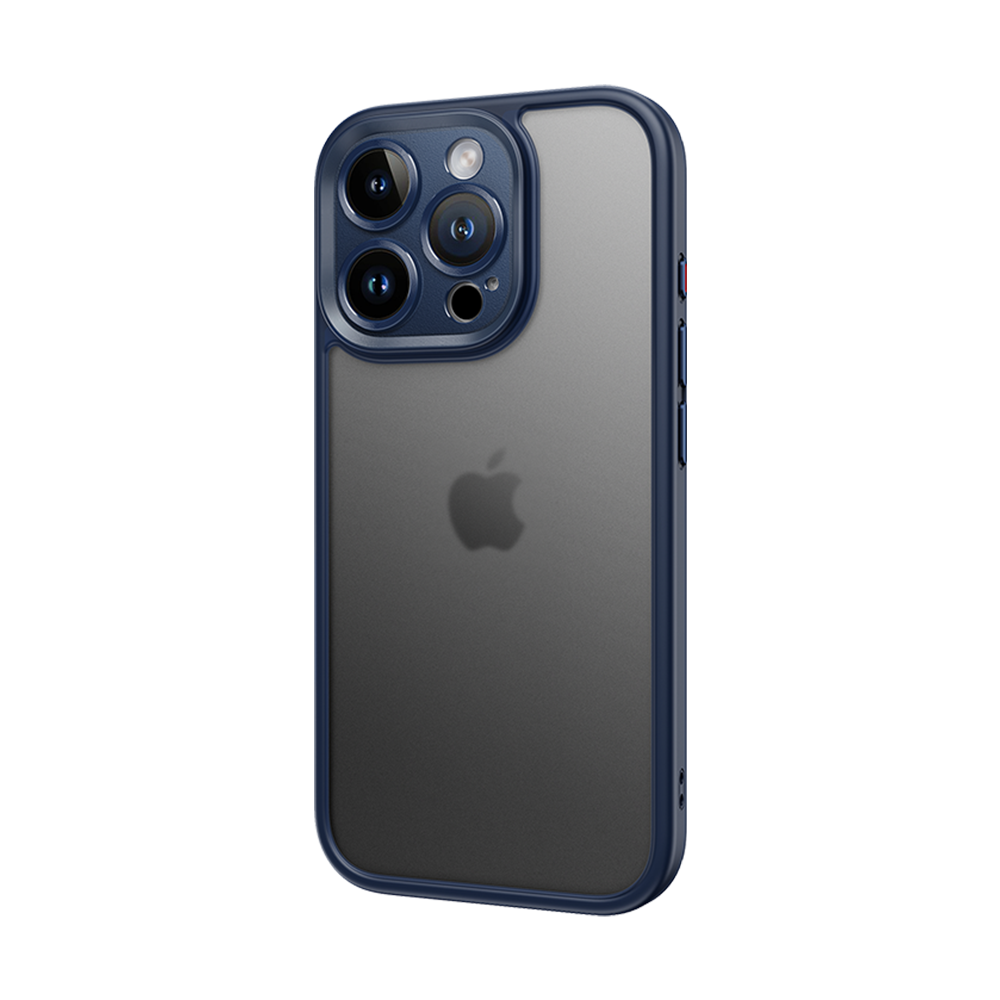 Husa Rock Guard Touch mat Series pentru iPhone 16 Pro Max Albastru