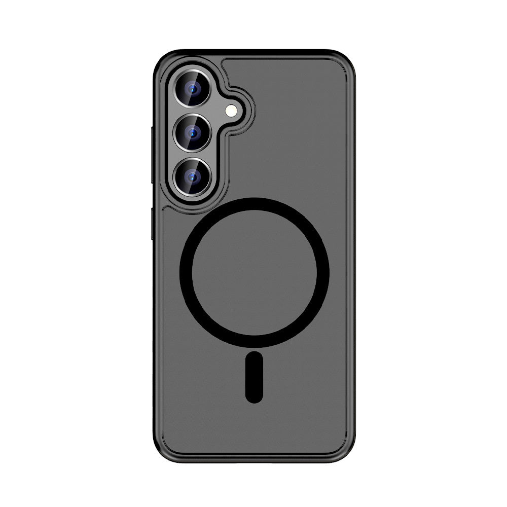 Husa Rock Guard Touch mat Series Magnetic pentru Samsung Galaxy S25 Gri