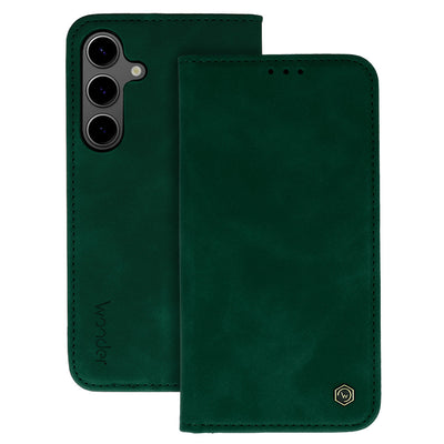 Husa Wonder Smart pentru Samsung Galaxy S25 Edge Verde