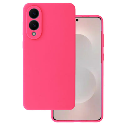 Husa Silicone Lite pentru Samsung Galaxy S25 Edge Fuchsia