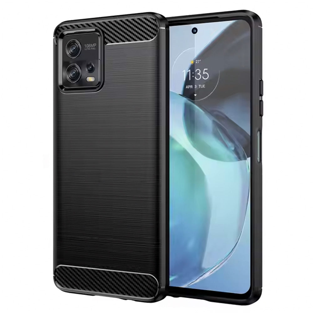 Husa Carbon pentru Motorola Moto G24 Negru