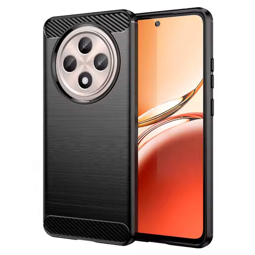 Husa Carbon pentru Oppo Reno 12 F 5G Negru