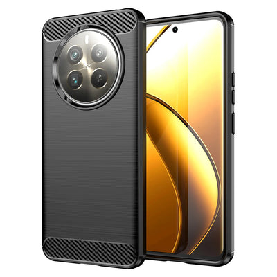 Husa Carbon pentru Realme 12 Pro 5G Negru