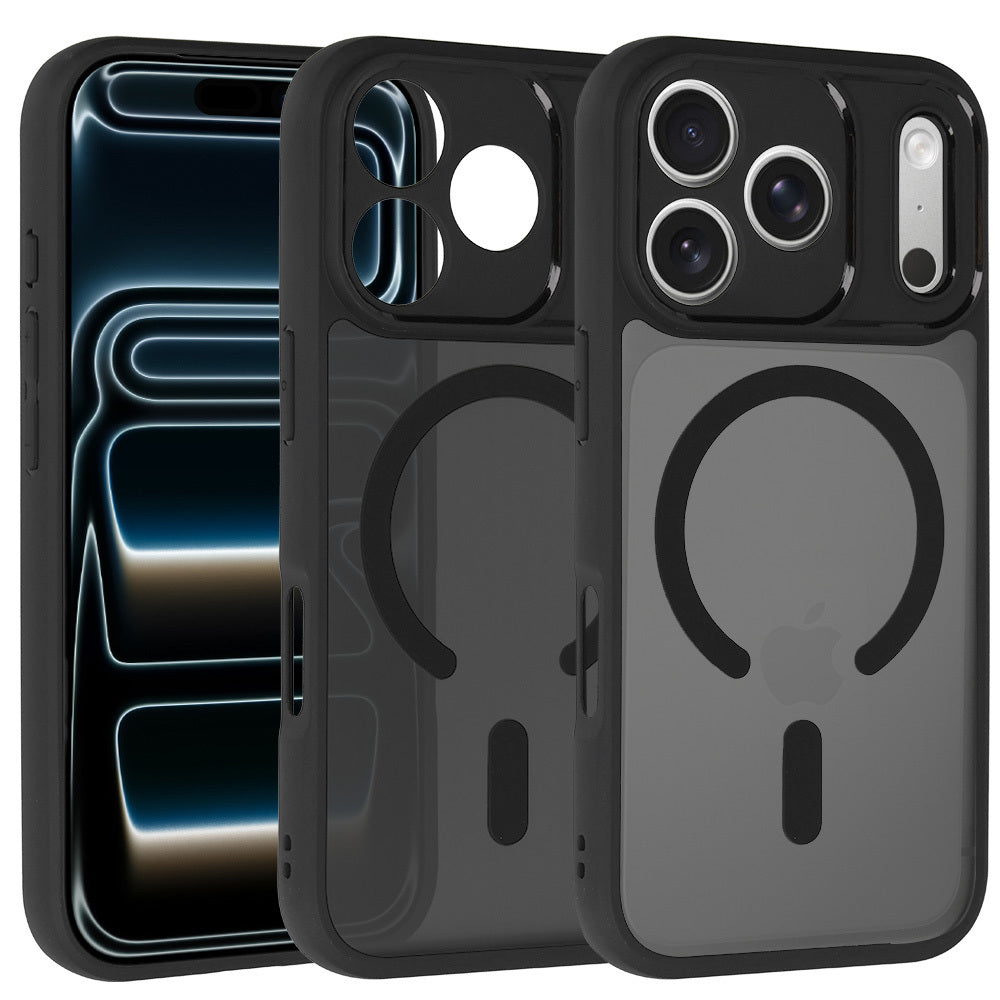 Husa Full mat Mag pentru iPhone 18 Pro/17 Pro Negru