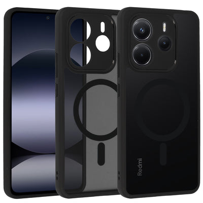 Husa Full mat Mag pentru Xiaomi Redmi Note 14 5G Negru