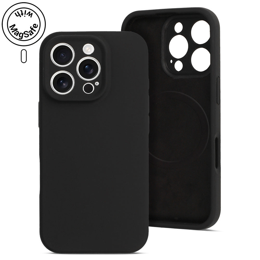 Husa Magcolor Pure pentru iPhone 15 Negru