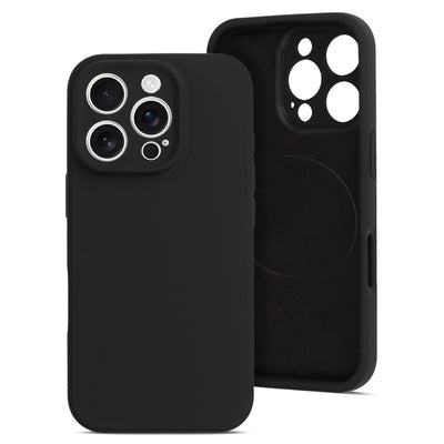 Husa Magcolor Pure pentru iPhone 16 Pro Negru