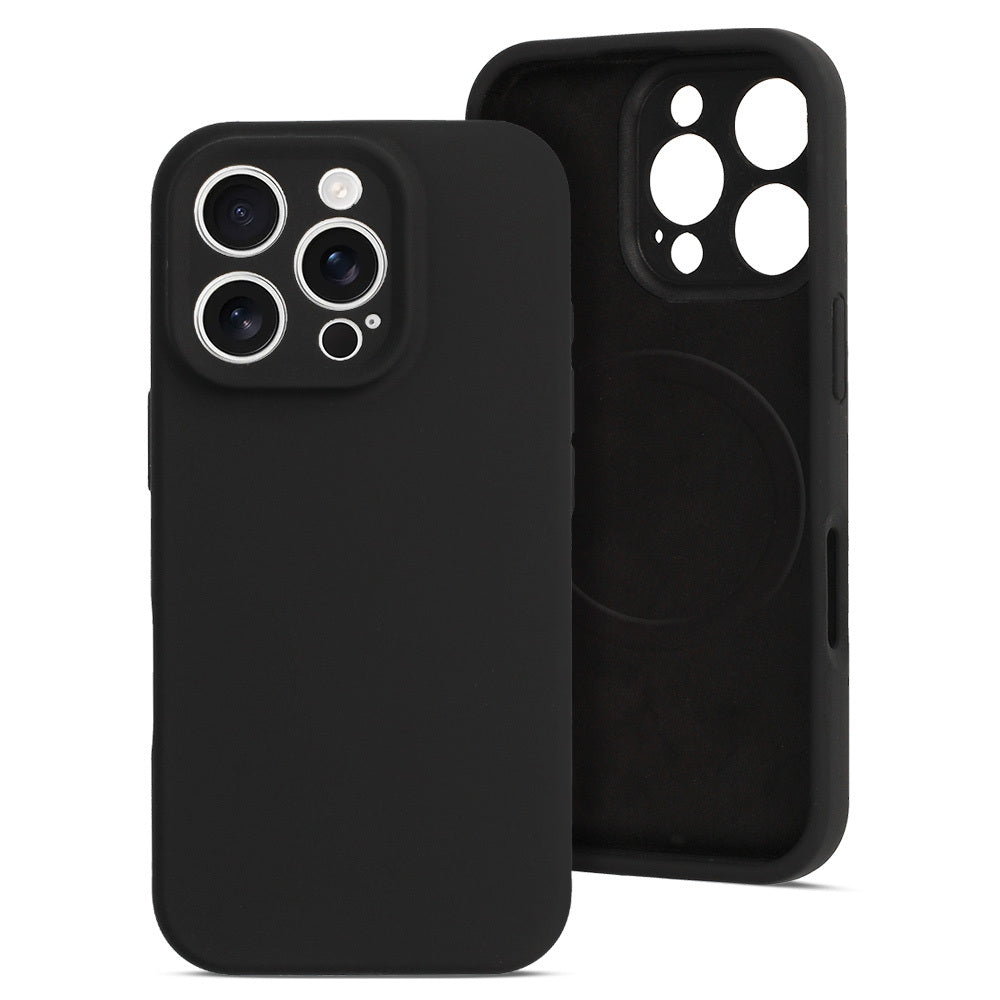 Husa Magcolor Pure pentru iPhone 16 Pro Negru