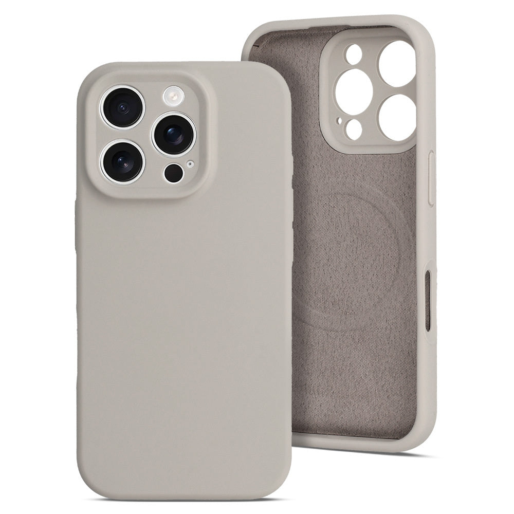 Husa Magcolor Pure pentru iPhone 16 Pro Max Latte