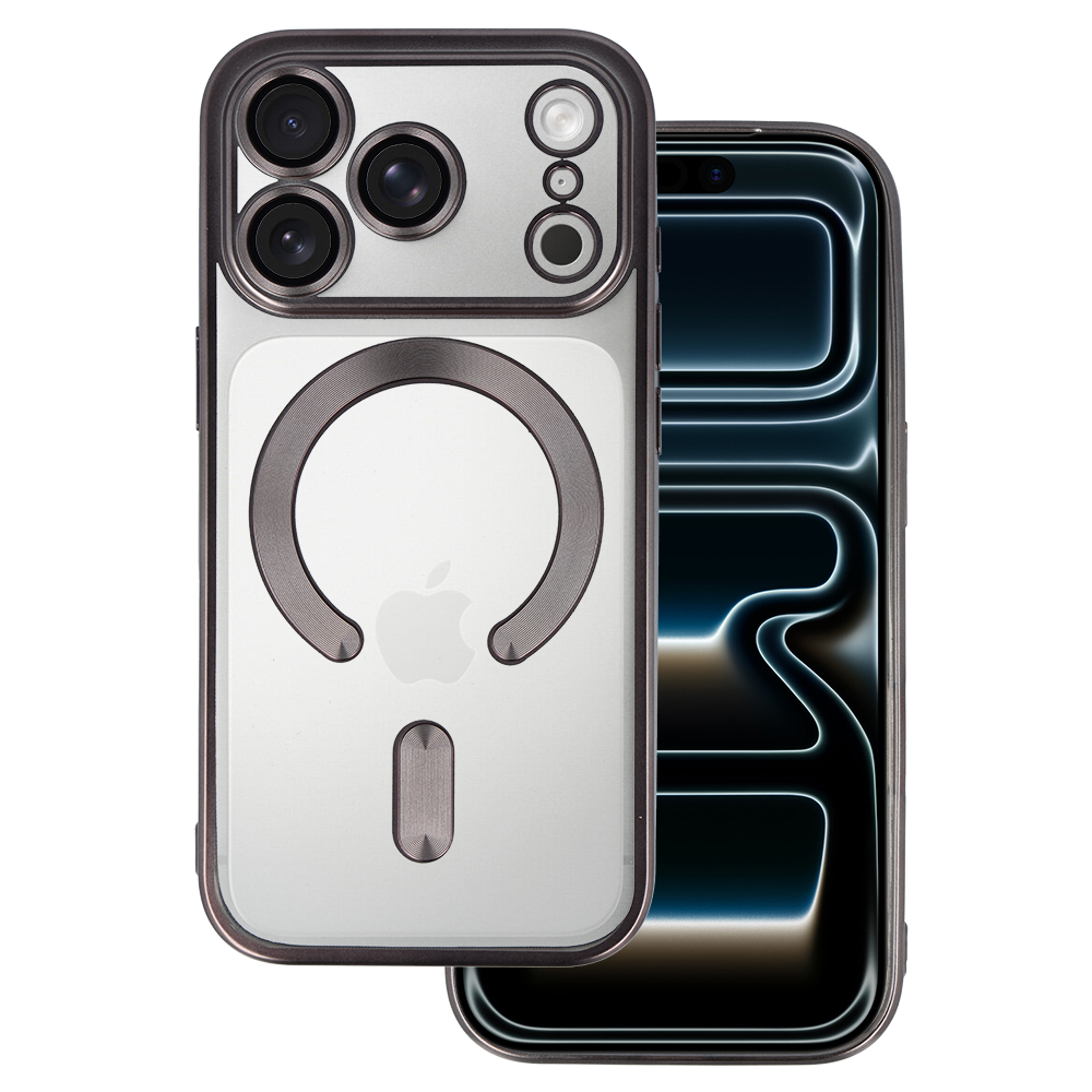 Husa Metallic Magsafe pentru iPhone 17 Pro Max Titanium