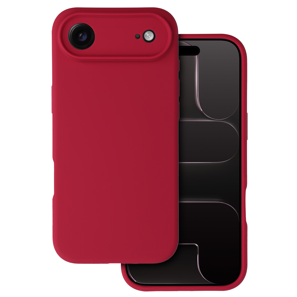 Husa Silicone Lite pentru iPhone 17 Air Burgundy