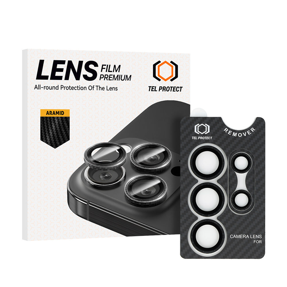 Folie sticla Tel Protect 3D lentila Aramid Series On Camera pentru Samsung Galaxy S24 Ultra (lentila 5 Pieces)