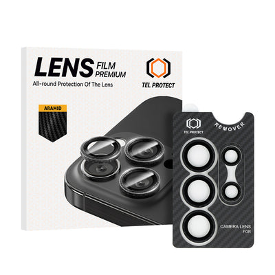 Folie sticla Tel Protect 3D lentila Aramid Series On Camera pentru Samsung Galaxy S25 Ultra (lentila 5 Pieces)