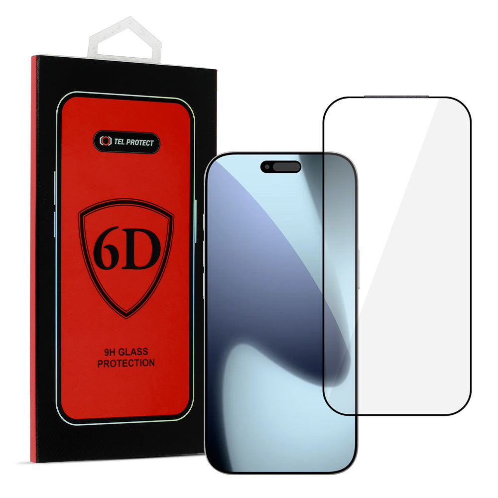 Folie Tel Protect Full Glue 6D sticla pentru iPhone 17 PRO/18 PRO Negru