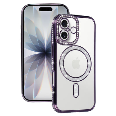 Husa Bling Magsafe pentru iPhone 17 Mov