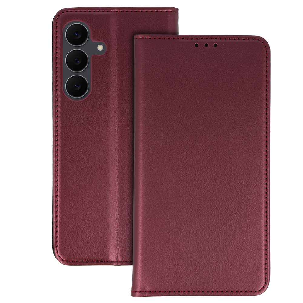 Husa Smart Magneto pentru Samsung Galaxy S25 FE Burgundy