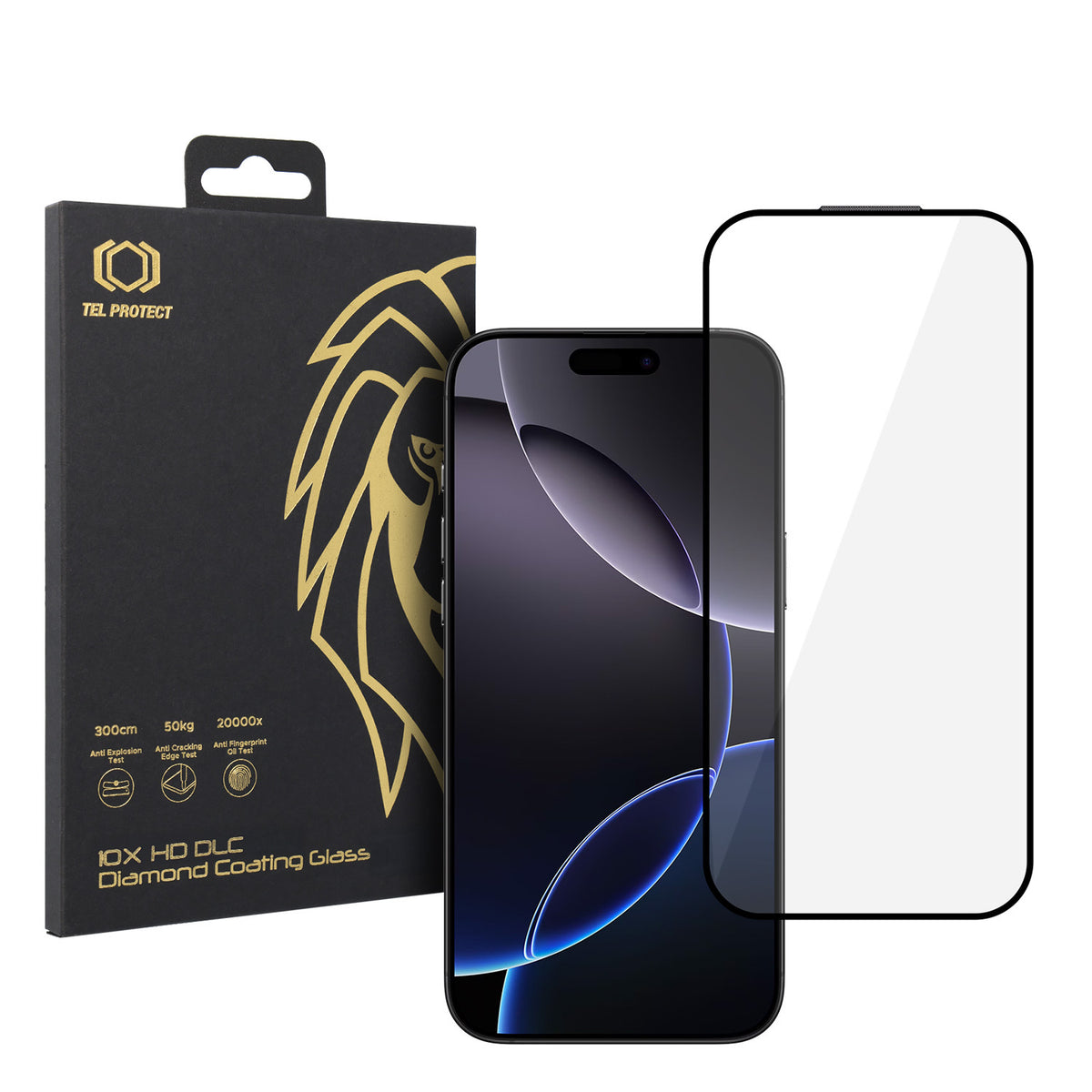 Folie sticla Tel Protect 10X HD DLC Diamond Coating pentru iPhone 16 Pro Max