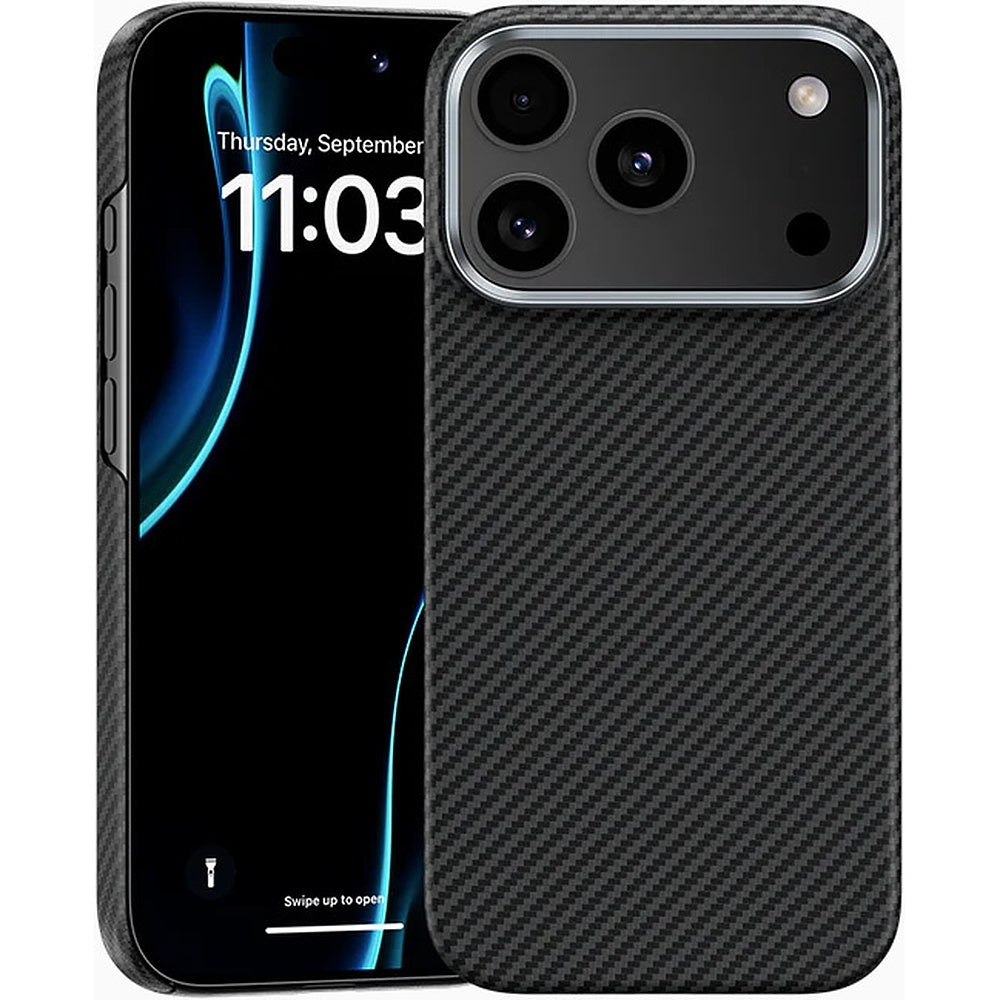 Husa Benks Magnetic Armor Air Kevlar Metal Frame 600D (C.k.fl.ap.bk.0069) pentru iPhone 17 Pro/18 Pro Negru