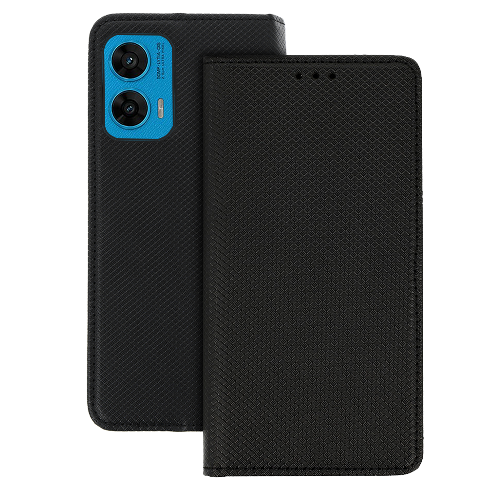 Husa Smart Book Magnet pentru Motorola Moto G96 5G Negru