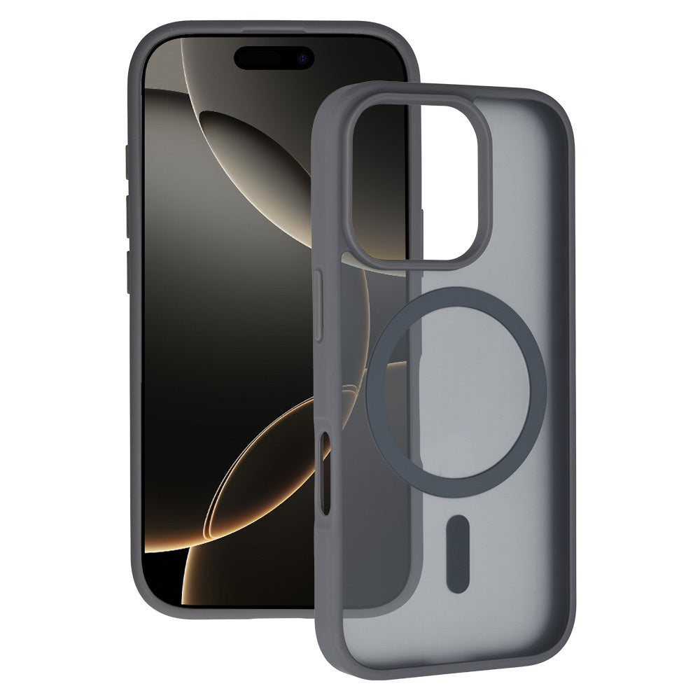Husa Tel Protect Aura mat Magsafe pentru iPhone 16 Pro Gri