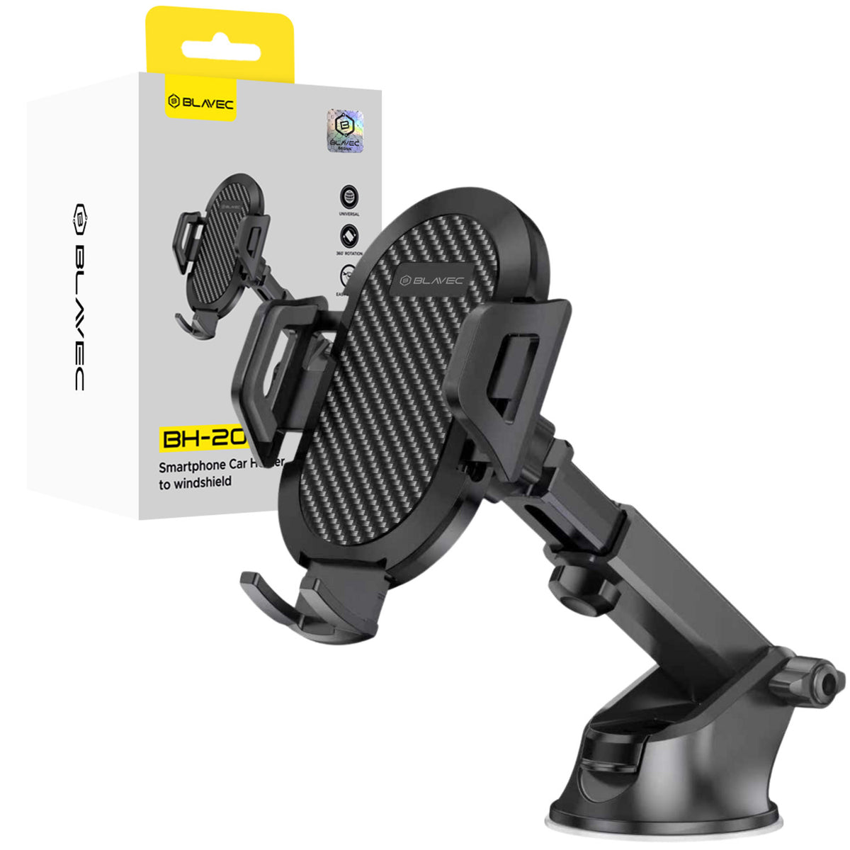 Suport auto Blavec Bh-20 To Windshield Negru