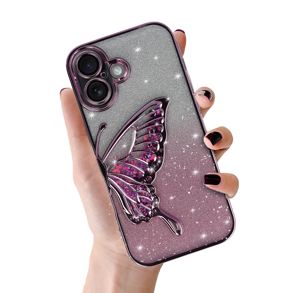 Husa Tel Protect Butterfly Water pentru iPhone 17 Roz