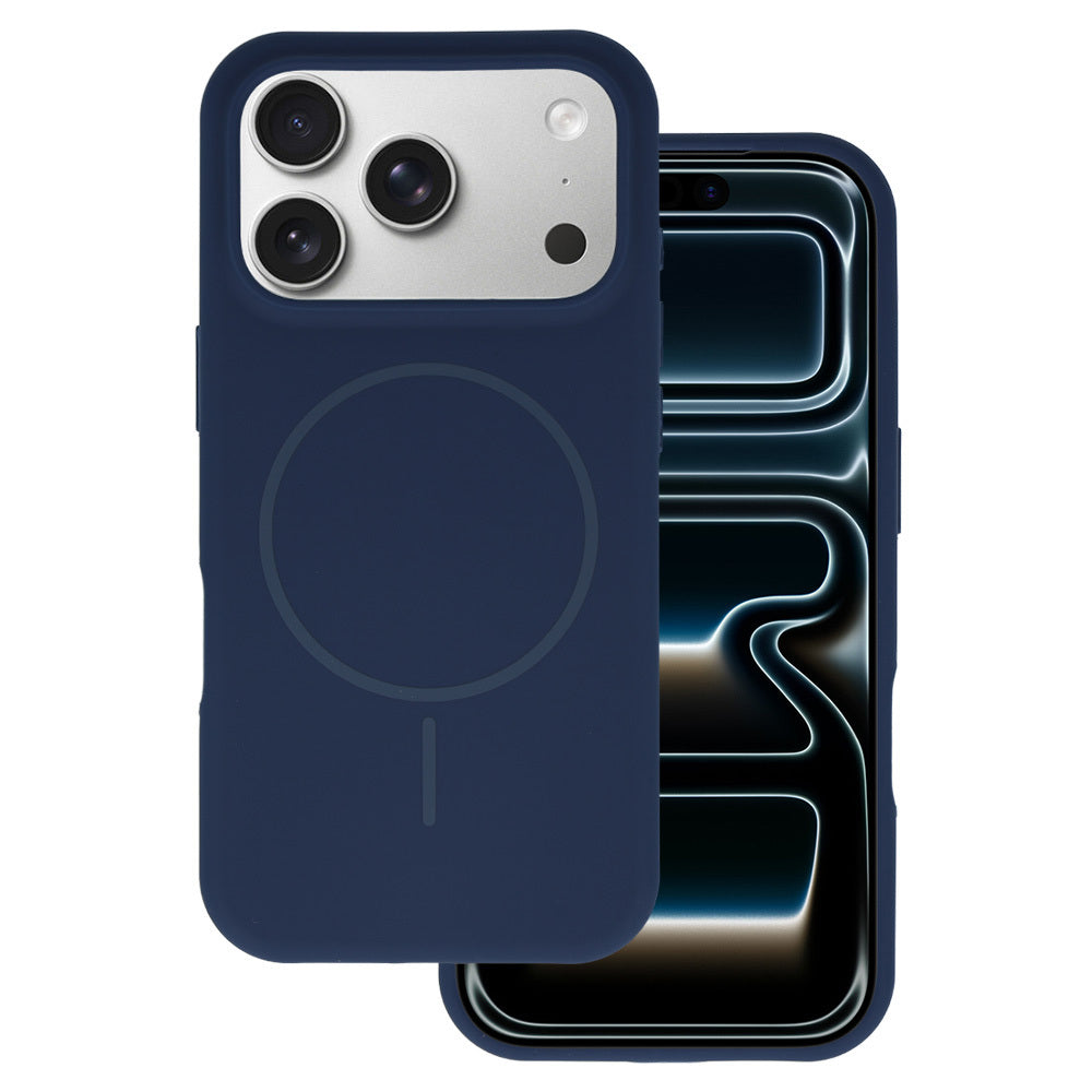 Husa Magsafe Slim Silicone pentru iPhone 16 Pro Max Navy