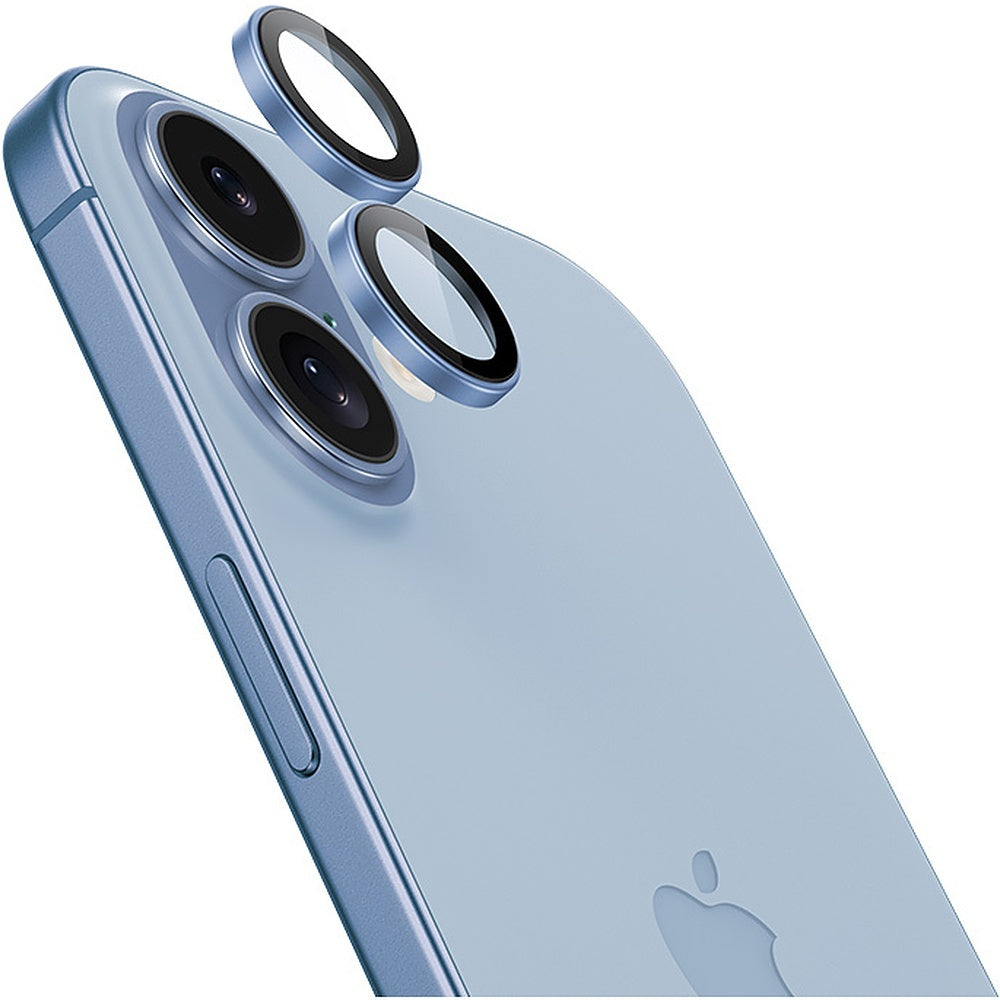 Folie Benks sticla Warrior camera On (C.m.sx.ap.be.c067) pentru iPhone 17 (lentila 2 Pieces) Albastru deschis