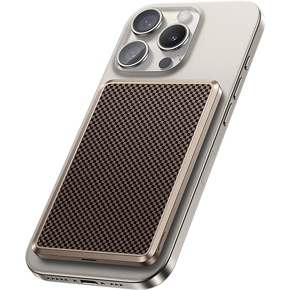 Acumulator extern Benks 5000mAh Mp15 Armorgo Tint Auriu - Type C - Magnetic cu Induction Charging