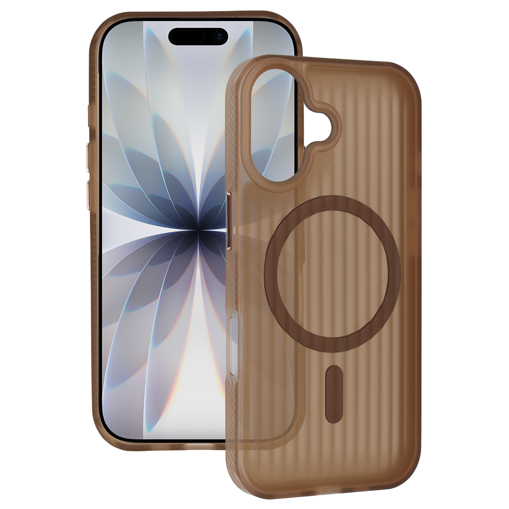 Husa Tel Protect Twist Magsafe pentru iPhone 17 Coffee Maro
