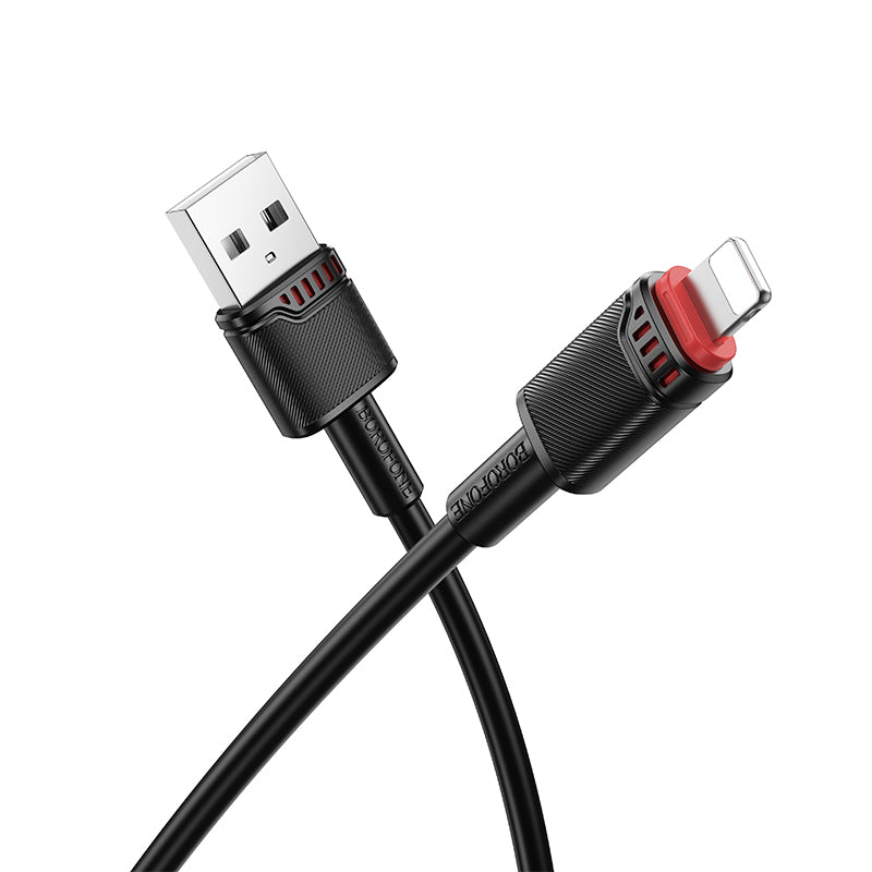 Cablu Borofone Bx110 Beneficio - USB To Lightning - 2,4A 1 Metre Negru