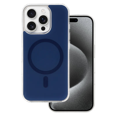Husa Glossy Magsafe pentru iPhone 15 Pro Navy