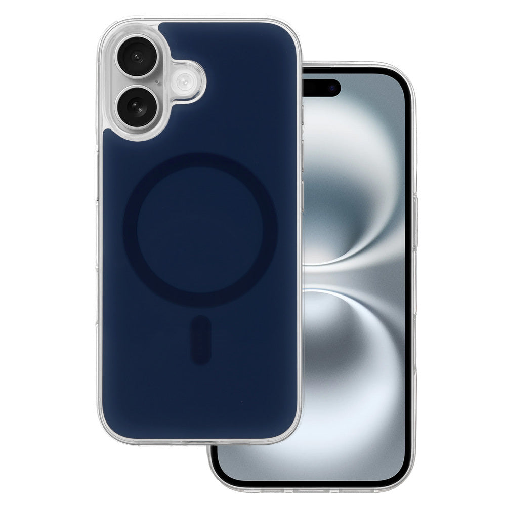 Husa Glossy Magsafe pentru iPhone 16 Navy