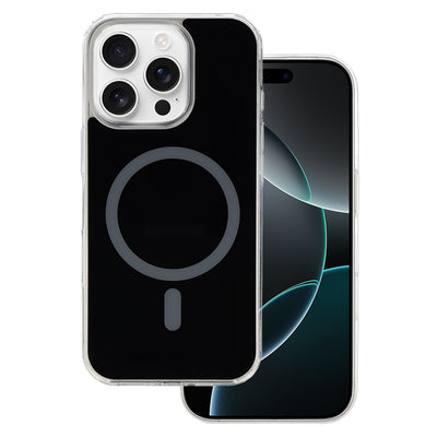 Husa Glossy Magsafe pentru iPhone 16 Pro Negru