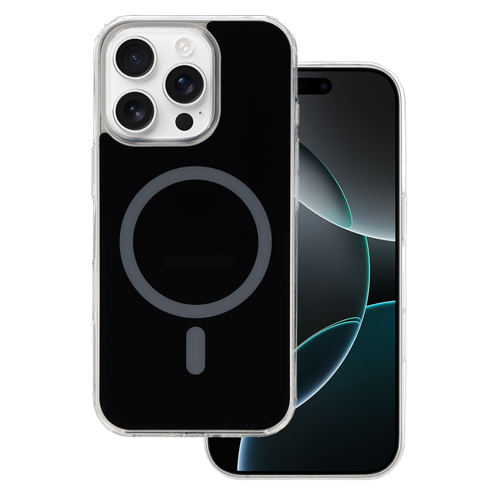 Husa Glossy Magsafe pentru iPhone 16 Pro Max Negru