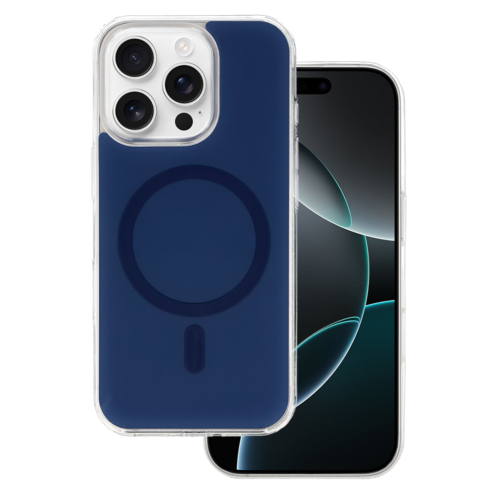 Husa Glossy Magsafe pentru iPhone 16 Pro Max Navy