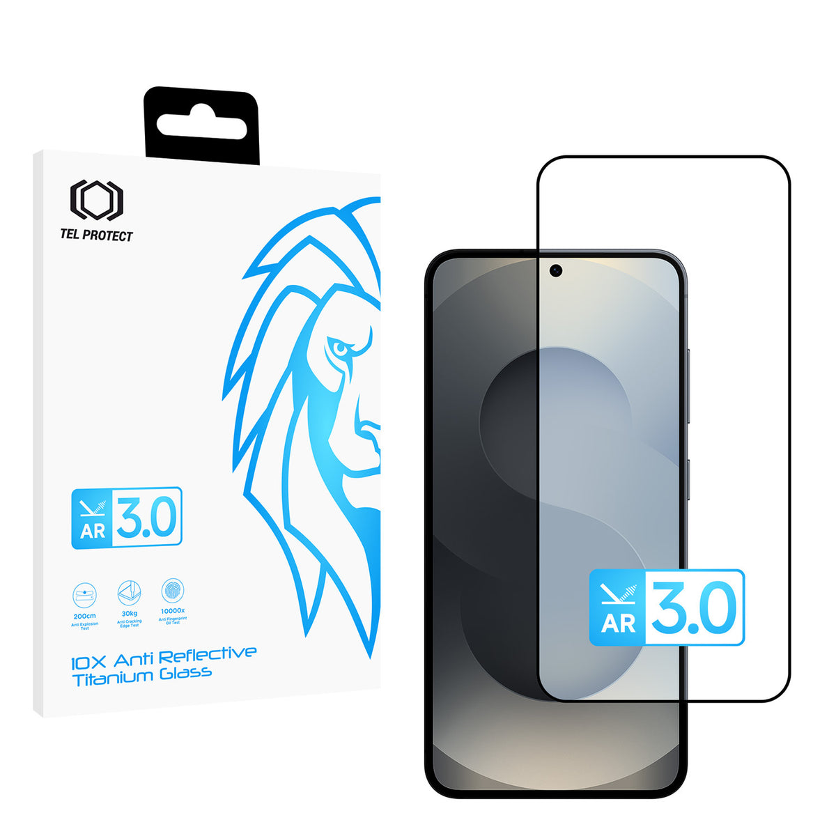 Folie sticla Tel Protect 10X AR 3.0 Antireflective Titanium Forsamsung Galaxy S24/S25