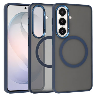 Husa Liavec Soft Metal Frame pentru Samsung Galaxy S26 Navy