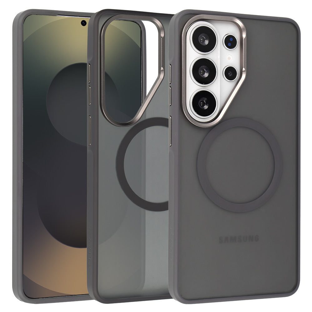Husa Liavec Soft Metal Frame pentru Samsung Galaxy S26 Ultra Gri