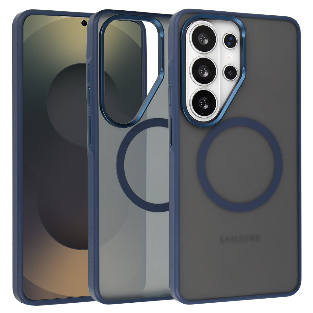 Husa Liavec Soft Metal Frame pentru Samsung Galaxy S26 Ultra Navy