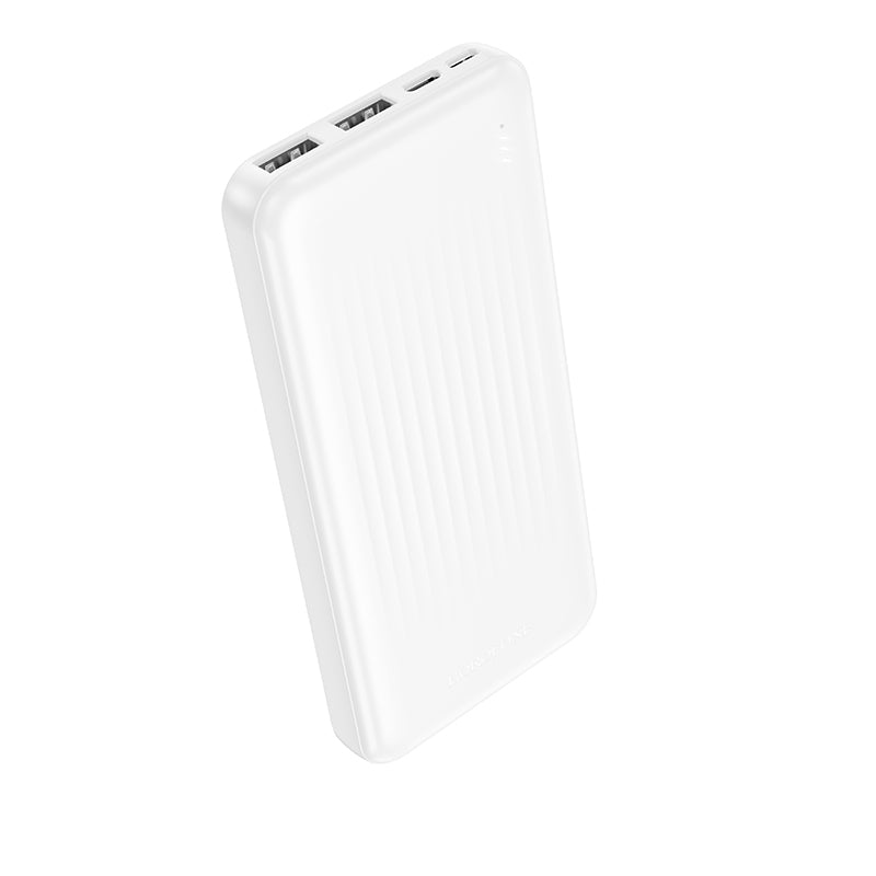Acumulator extern Borofone 10000mAh Bj78 Clever - 2xUSB - Alb