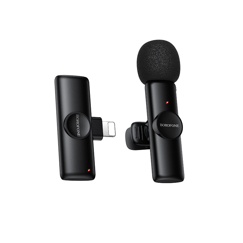 Casti Borofone Lavalier Wireless Microphone Bfk16 Winner Lightning Negru