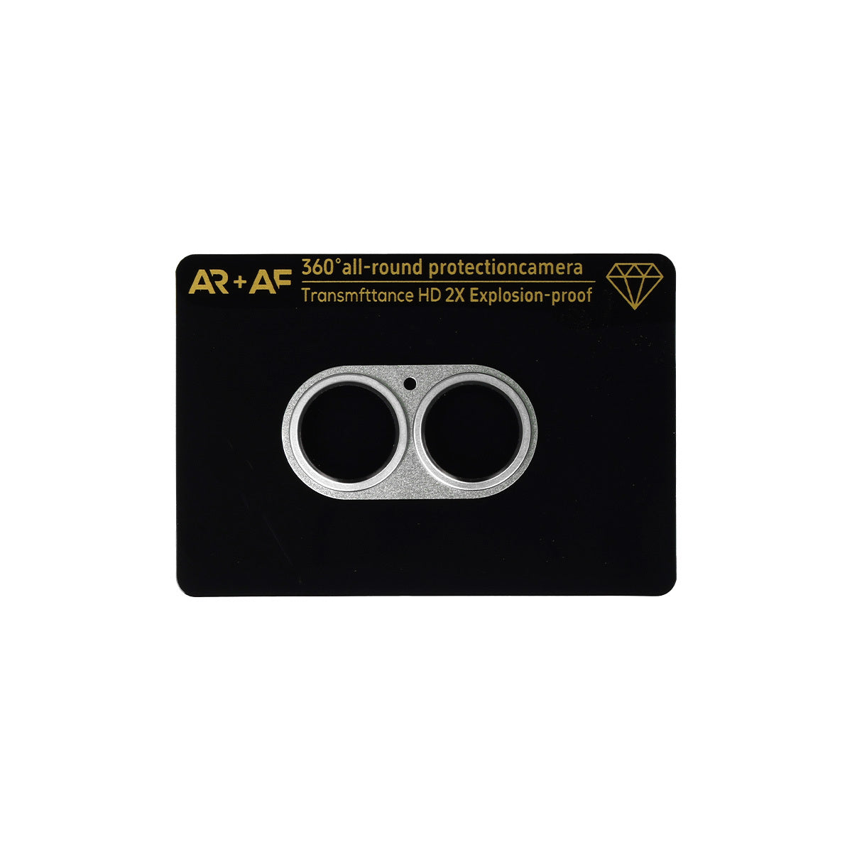 Folie sticla Aluminum Metal Camera acoperire completa lentila On pentru iPhone 17 Alb Island)