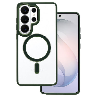Husa Metallic Magsafe pentru Samsung Galaxy S26 Verde