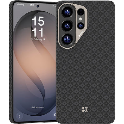 Husa Benks Magnetic Armor Air Armor Grid Kevlar Metal Frame 600D (E050) pentru Samsung Galaxy S26 Ultra Negru