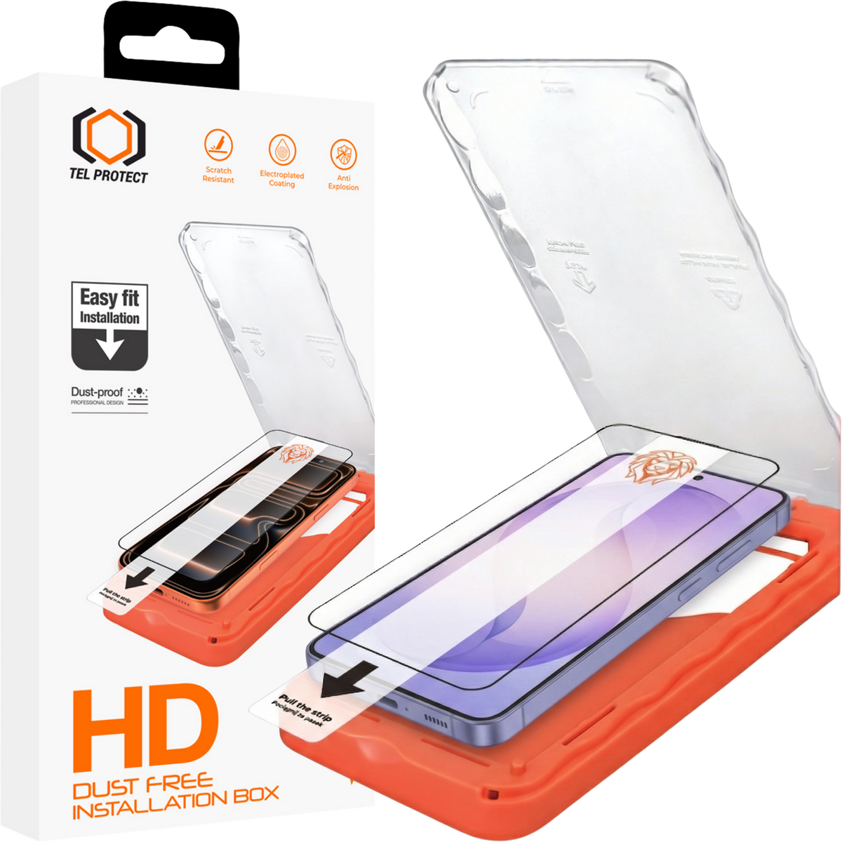 Folie Tel Protect Dust-free Easy Fit HD Titan sticla pentru Samsung Galaxy S26 Negru (cu Fingerprint Unlock)