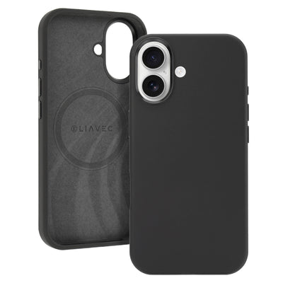 Husa Liavec Silky cu Metal Camera Frame pentru iPhone 17 Negru